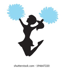 Cheerleader vector illustration