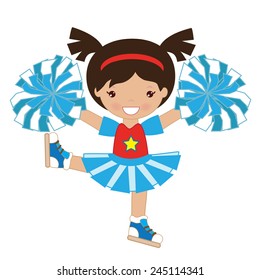 Cheerleader vector illustration