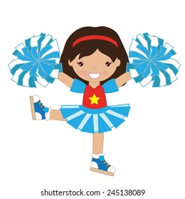 Cheerleader vector illustration