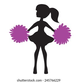 Cheerleader vector illustration