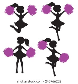 Cheerleader vector illustration