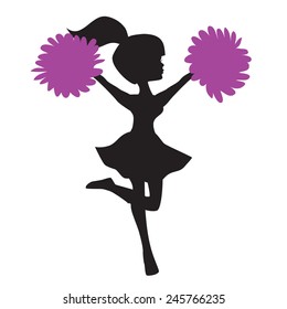 Cheerleader vector illustration