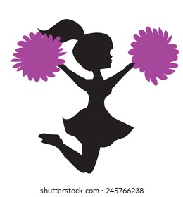 Cheerleader vector illustration