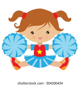 Cheerleader vector illustration