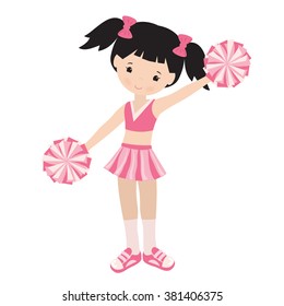 Cheerleader vector illustration