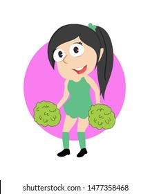 cheerleader vector illustration design isolated white