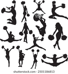 Cheerleading, Cheer Pom Poms, Cheerleader Vector Files