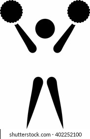 Cheerleading pictogram