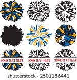 Cheerleading Pom Poms, Cheer Team, Cheerleading Vector Files