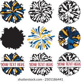 Cheerleading Pom Poms, Cheer Team, Cheerleading Vector Files