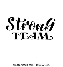 Cheerleading Team Lettering Text Vector Illustration Stock Vector 