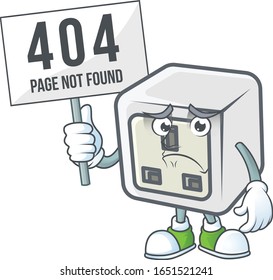cheerless face USB power socket mascot style design raised up a board