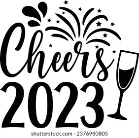 Cheers 2023, New year design