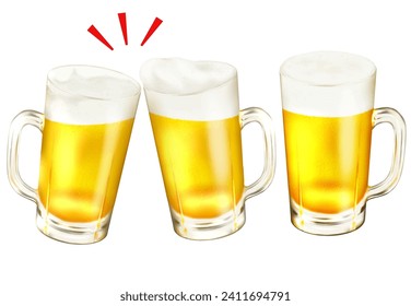 Saludos con cerveza de barril de cerveza de barril