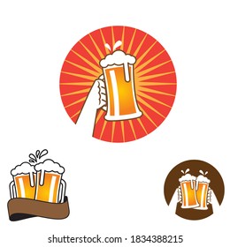 Cheers beer graphic element set vector illustration
for t-shirt logo, etc.