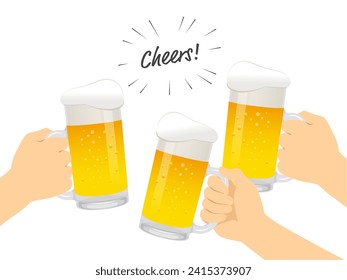 Käse mit Bier-Vektorgrafik