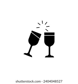 cheers concept line icon. Simple element illustration. cheers concept outline symbol design.