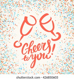 Cheers! Congratulations card. 