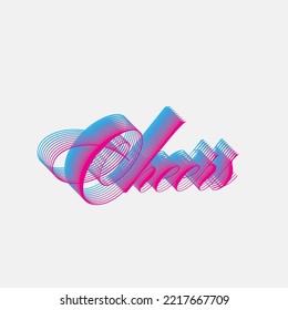 Cheers editable vector text effect