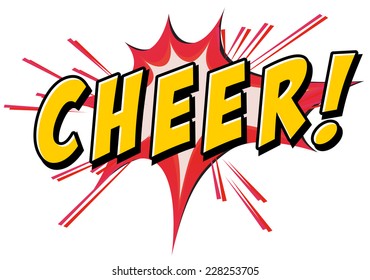 Cheers flash icon on white background