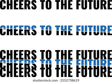 "Cheers to the Future" is a minimalist design celebrating optimism, hope, and forward-thinking. The phrase encapsulates positivity and a sense of excitement about what lies ahead. Perfect for T-shirts