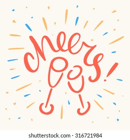 Cheers! Greeting card.