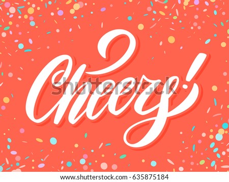 Cheers! Greeting card.