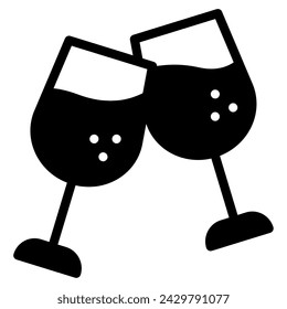 Cheers icon illustration for web, app, infographic, etc