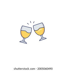 Icono De Aclamación Aislado En Fondo Blanco 