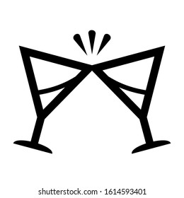 cheers icon isolated sign symbol vector illustration - high quality black style vector icons
