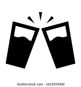 cheers icon isolated sign symbol vector illustration - high quality black style vector icons
