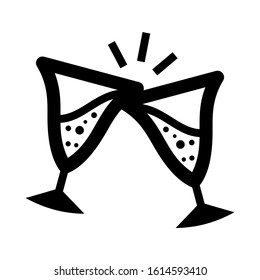 cheers icon isolated sign symbol vector illustration - high quality black style vector icons
