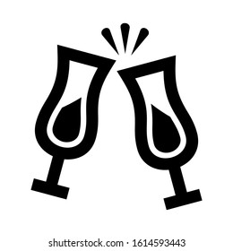 cheers icon isolated sign symbol vector illustration - high quality black style vector icons
