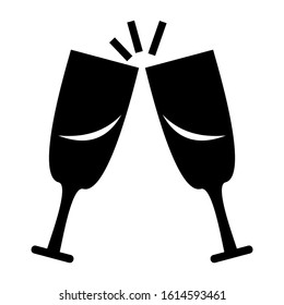 cheers icon isolated sign symbol vector illustration - high quality black style vector icons
