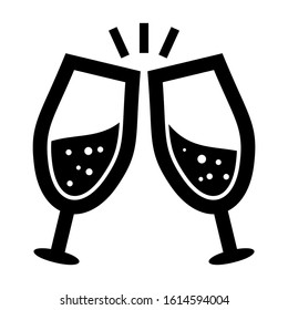 cheers icon isolated sign symbol vector illustration - high quality black style vector icons
