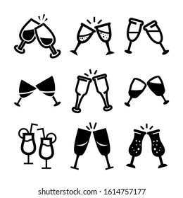 cheers icon isolated sign symbol vector illustration - Collection of high quality black style vector icons
