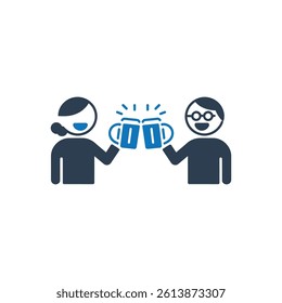Cheers Icon On White Background