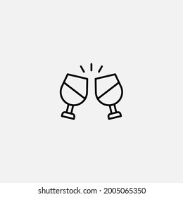 Cheers icon sign vector,Symbol, logo illustration for web and mobile