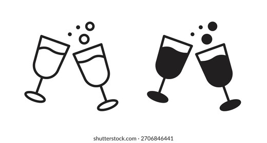 Cheers icon symbol for logo, web, app designs.