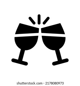 Cheers Icon Vector Symbol Design Illustration