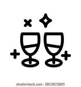 Cheers Icon Vector Symbol Design Illustration