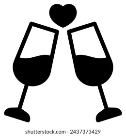 Cheers icon for web, app, infographic, etc