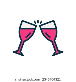 cheers icon for your website, mobile, presentation, and logo design.