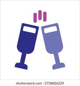 cheers icons simple colred vector