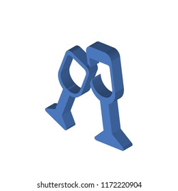 Cheers isometric left top view 3D icon