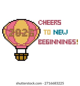 Cheers To New Beginnings Pixel