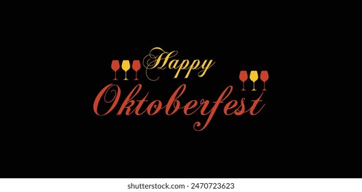 Cheers to Oktoberfest Text Illustration Inspiration