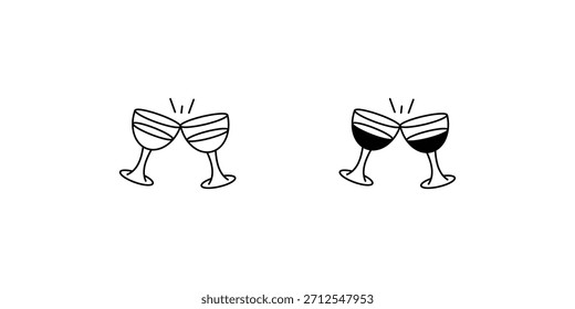 Icono de conjunto de ovaciones con fondo blanco Vector Ilustración de stock