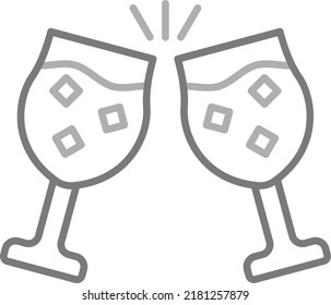 Cheers vector icon. Can be used for printing, mobile and web applications.