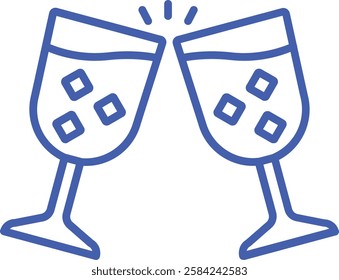 Cheers vector icon. Can be used for printing, mobile and web applications.